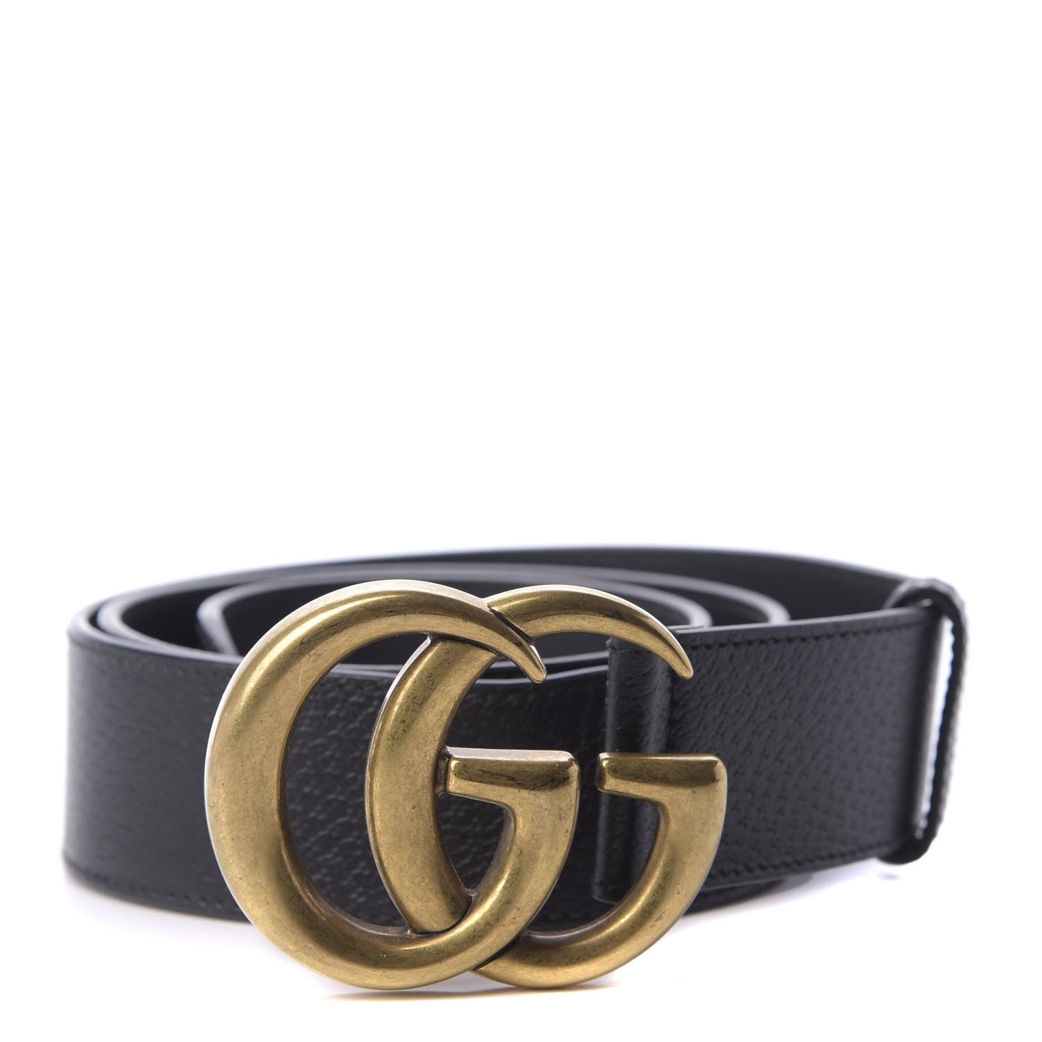 Gucci Textured Calfskin Double G 40mm Belt 85 34 Black 1 of 3