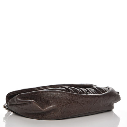 Chanel Caviar Half Moon Wallet On Chain WOC Dark Brown 4 of 10