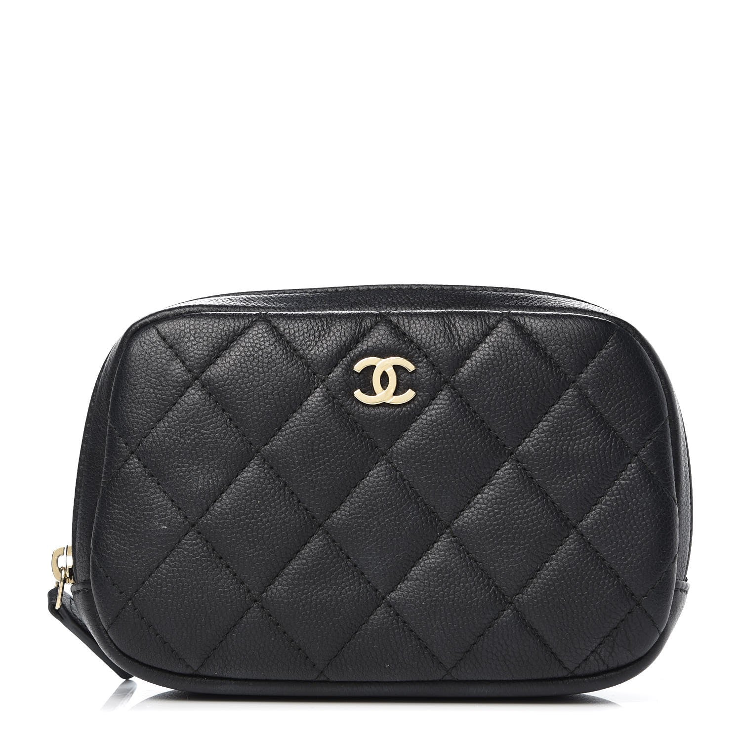 Chanel Caviar Small Curvy Pouch Black 1 of 9