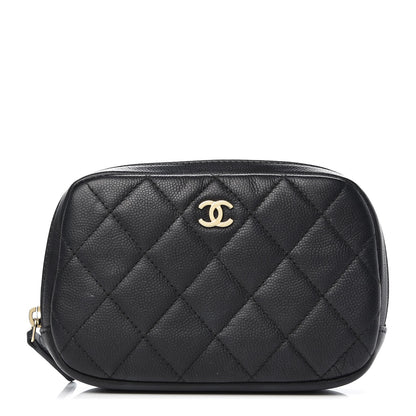 Chanel Caviar Small Curvy Pouch Black 1 of 9