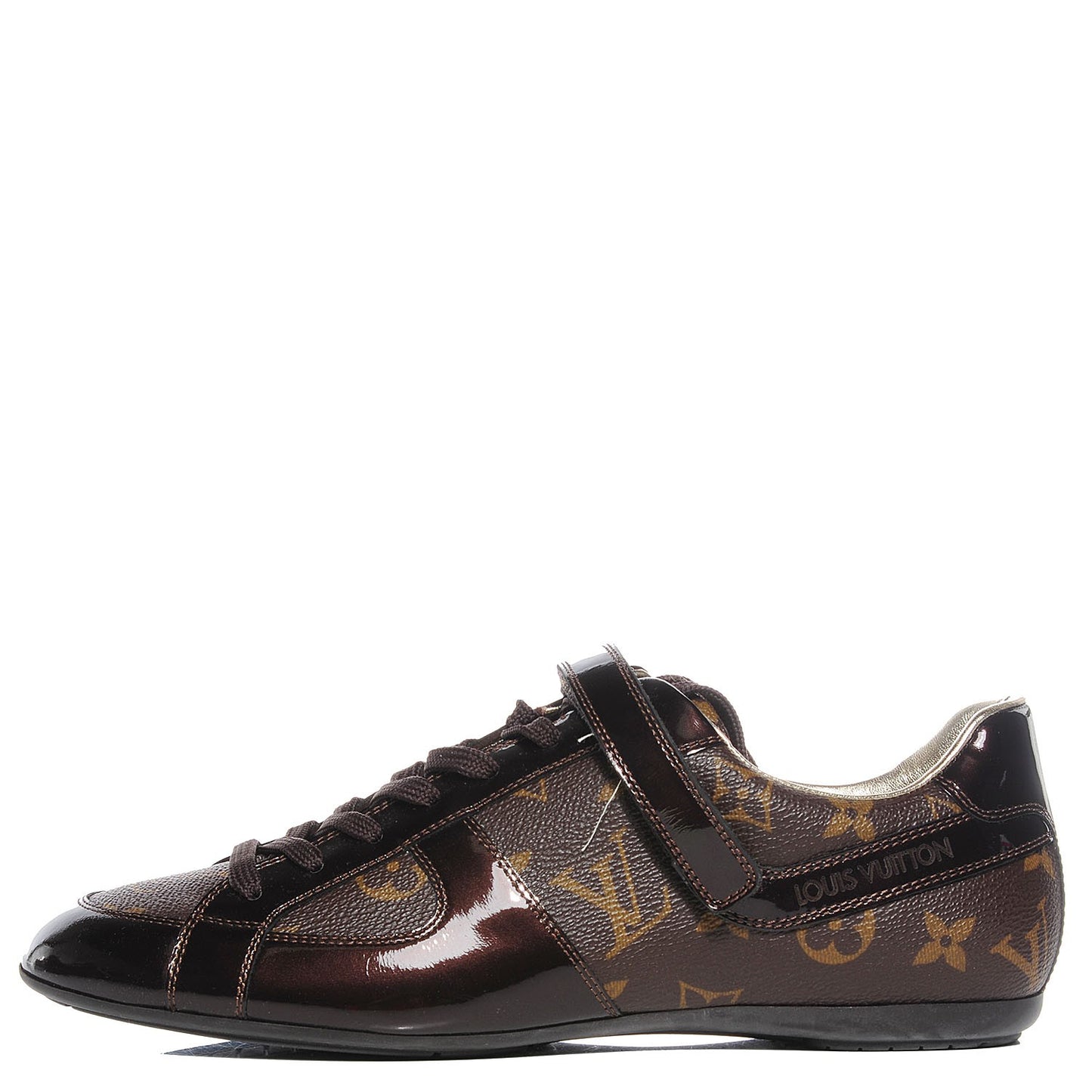 Patent Monogram Globe Trotter Sneakers 37.5