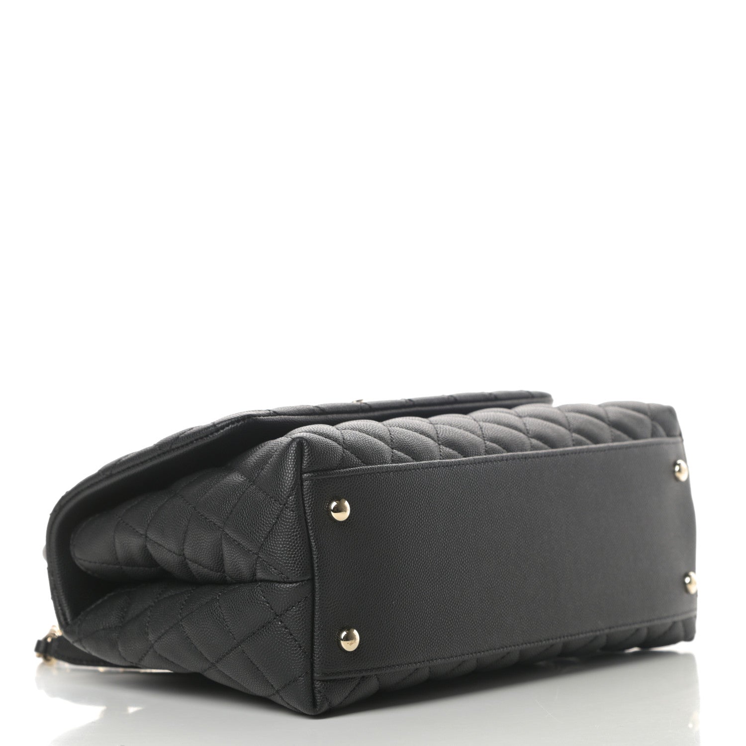 Chanel Caviar Quilted Small Coco Handle Flap Black 4 of 12