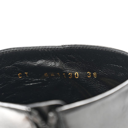 Saint Laurent Nappa Vendome Loulou Ankle Zip Boot 38 Black 7 of 8