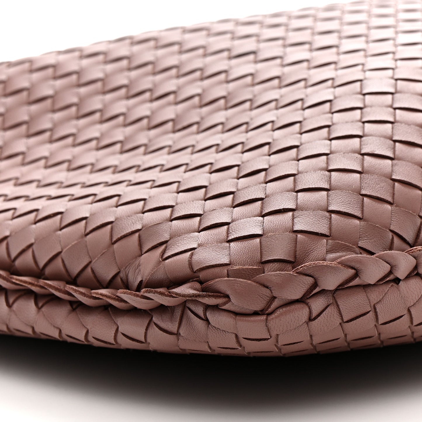 Nappa Intrecciato Large Veneta Hobo Mallow
