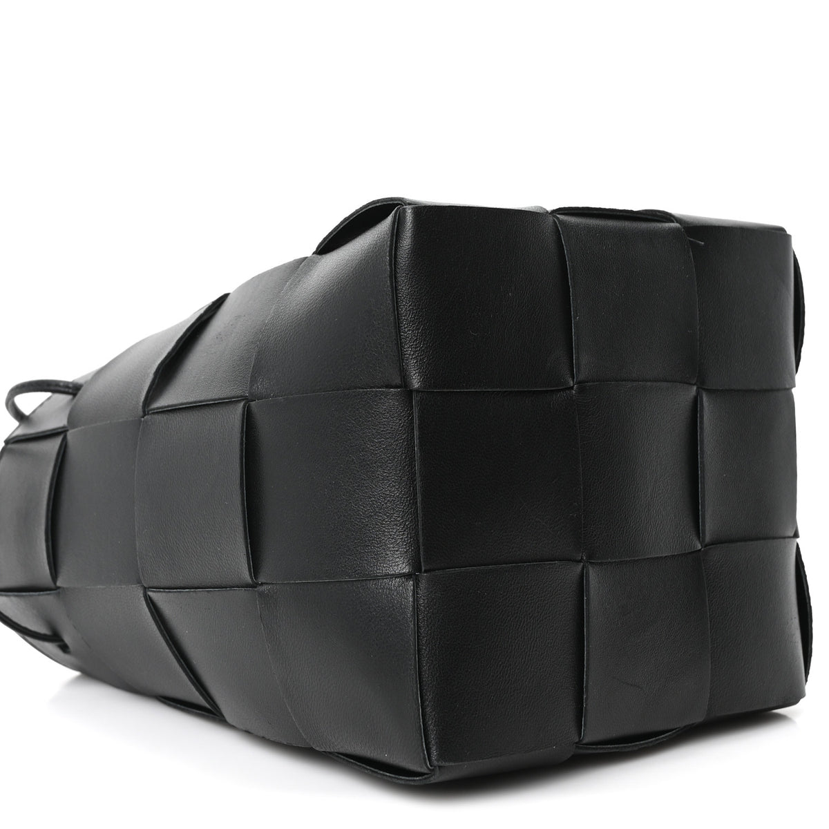 Bottega Veneta Nappa Maxi Intrecciato Cassette Bucket Bag Black 8 of 9