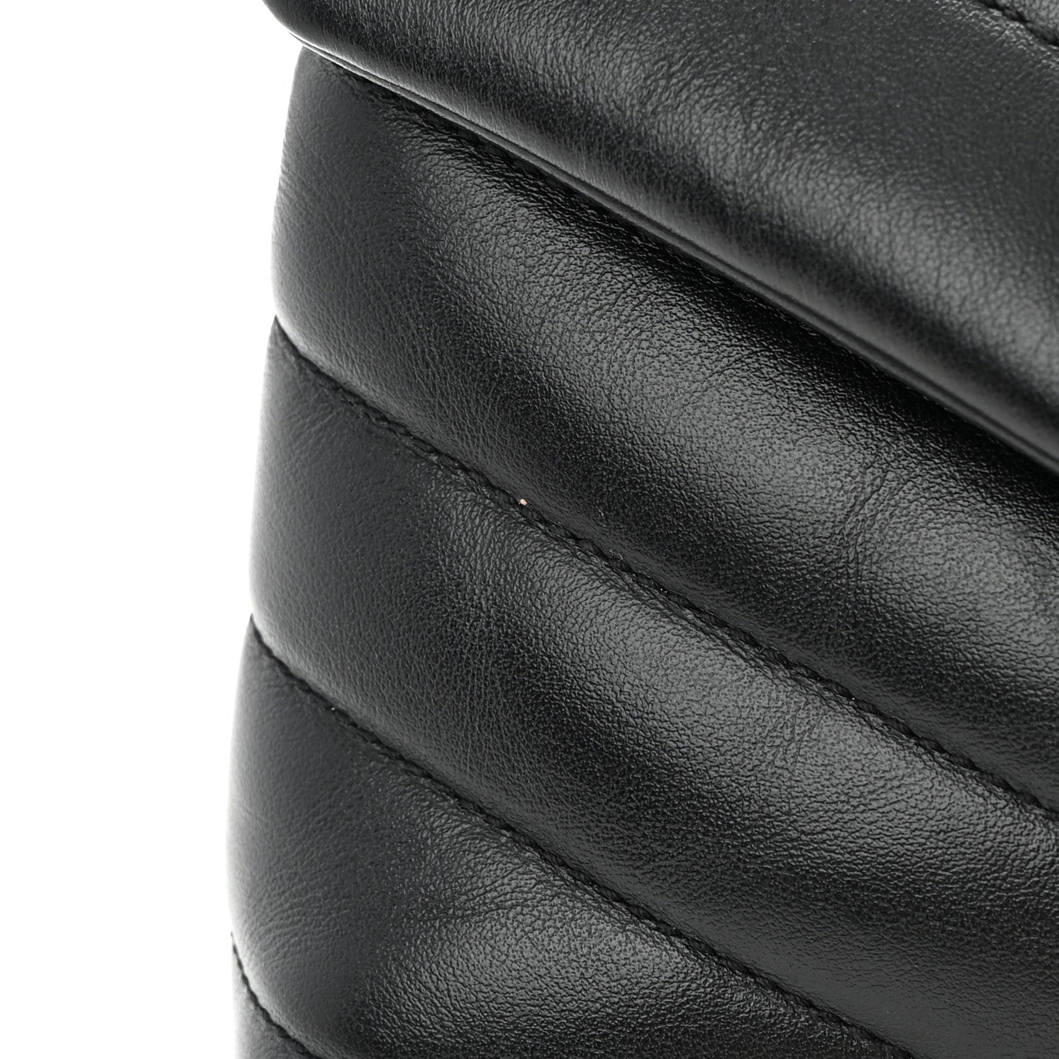 Saint Laurent Calfskin Y Quilted Monogram Toy Loulou Crossbody Bag Black 14 of 15