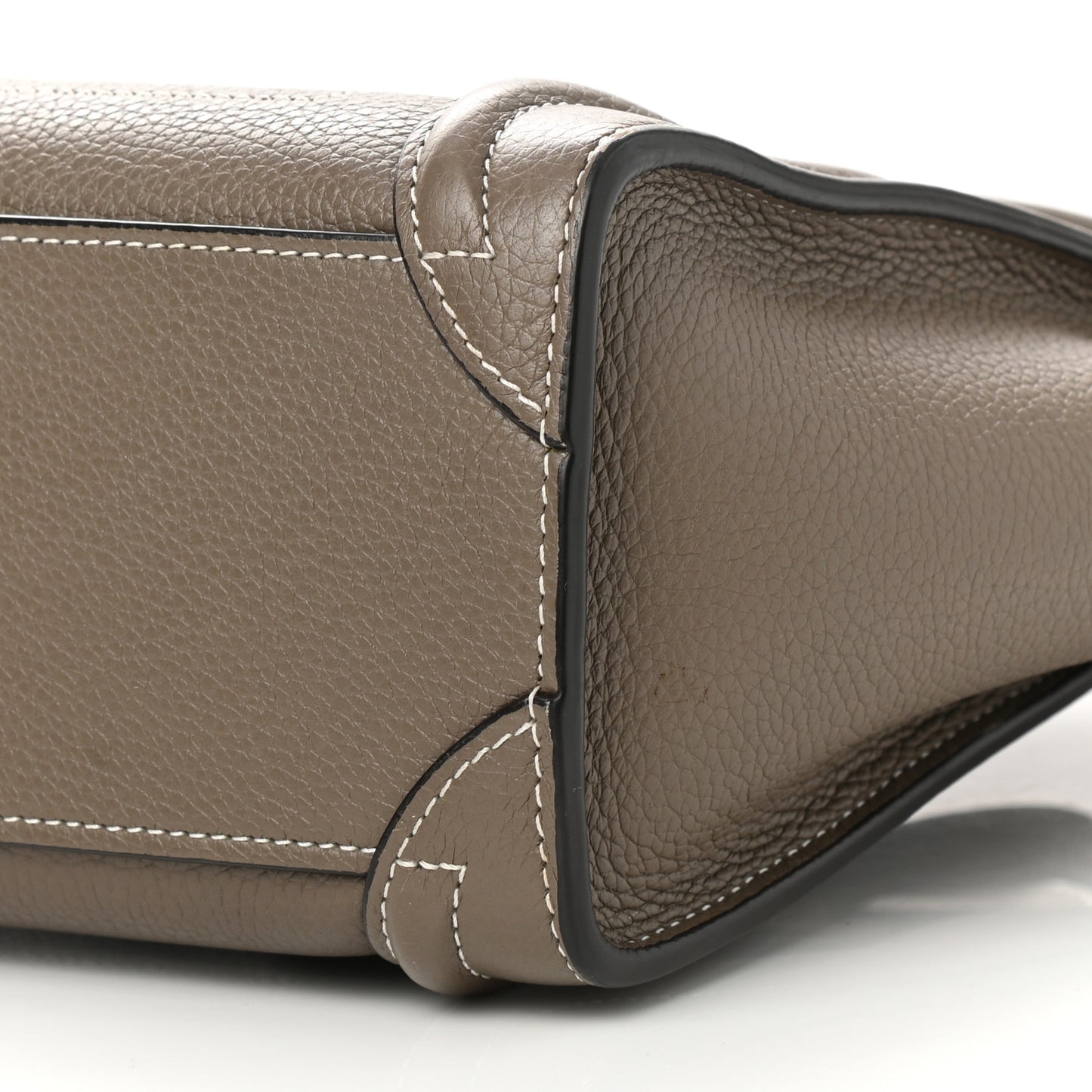 Drummed Calfskin Nano Luggage Souris