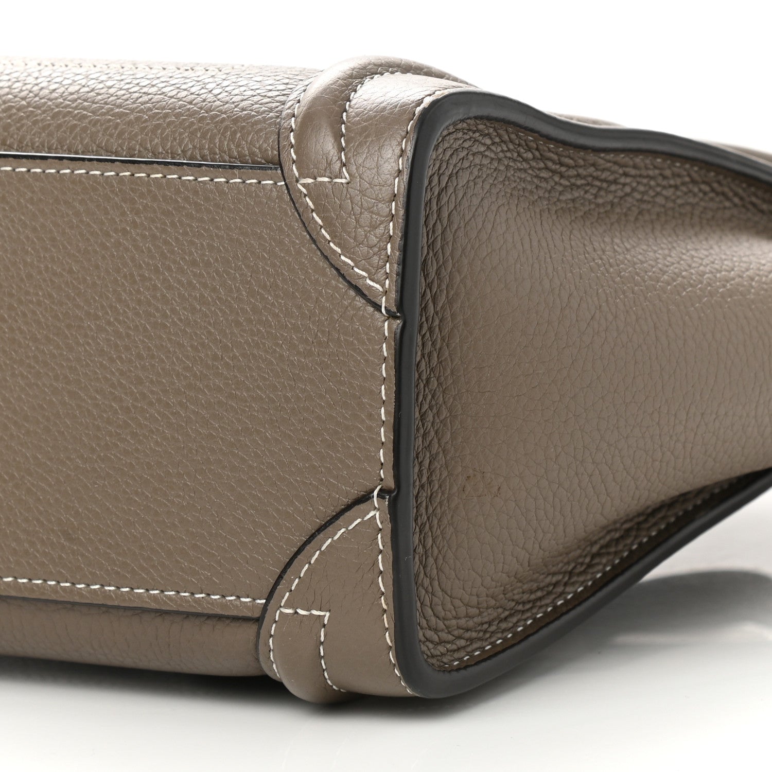 Celine Drummed Calfskin Nano Luggage Souris 12 of 12