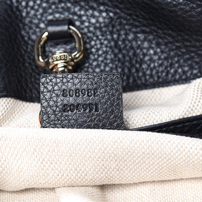 Gucci Pebbled Calfskin Medium Soho Chain Shoulder Bag Black 7 of 10
