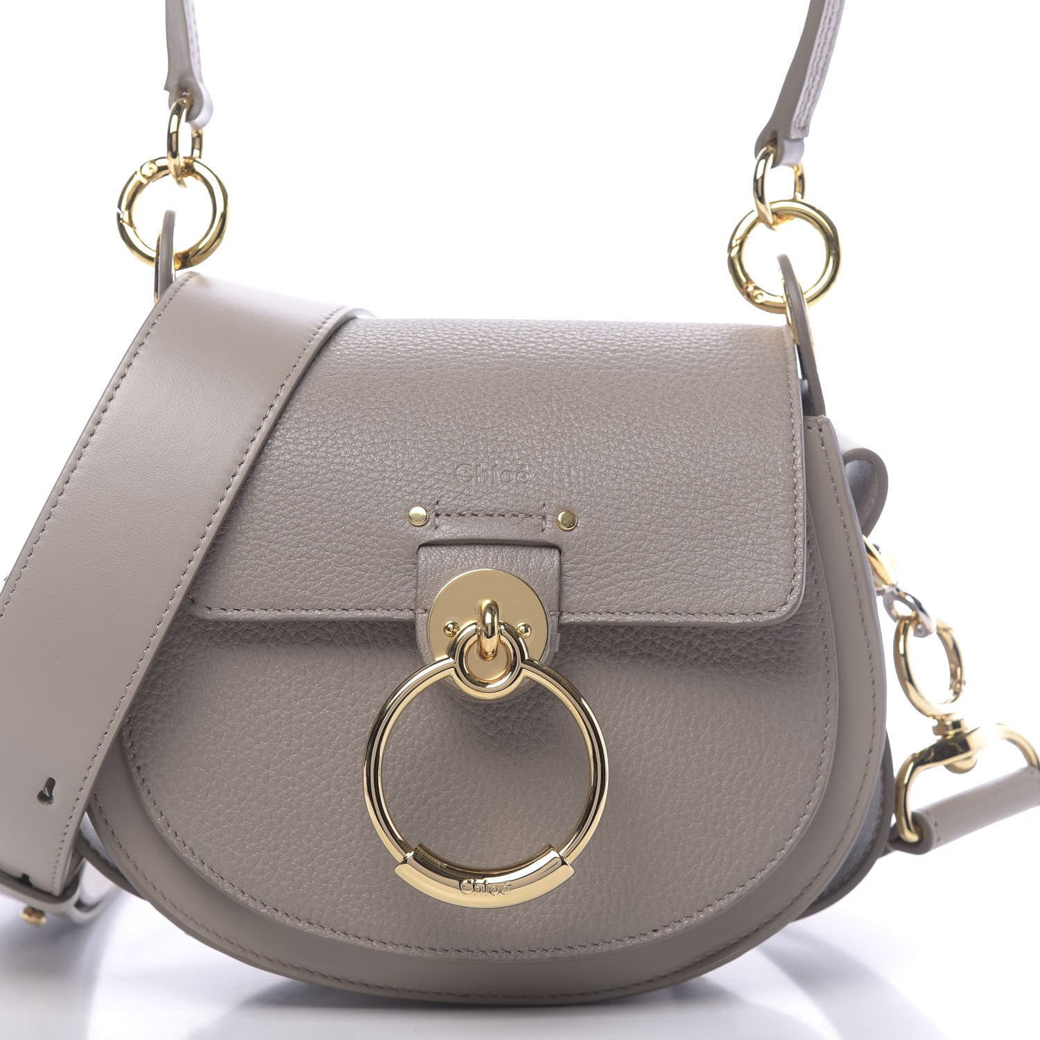 Chloe Calfskin Small Tess Bag Motty Grey 9 of 9