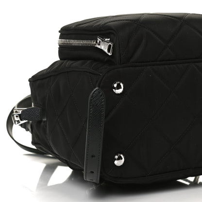 Prada Nylon Tessuto Impuntu Quilted Backpack Black 9 of 14