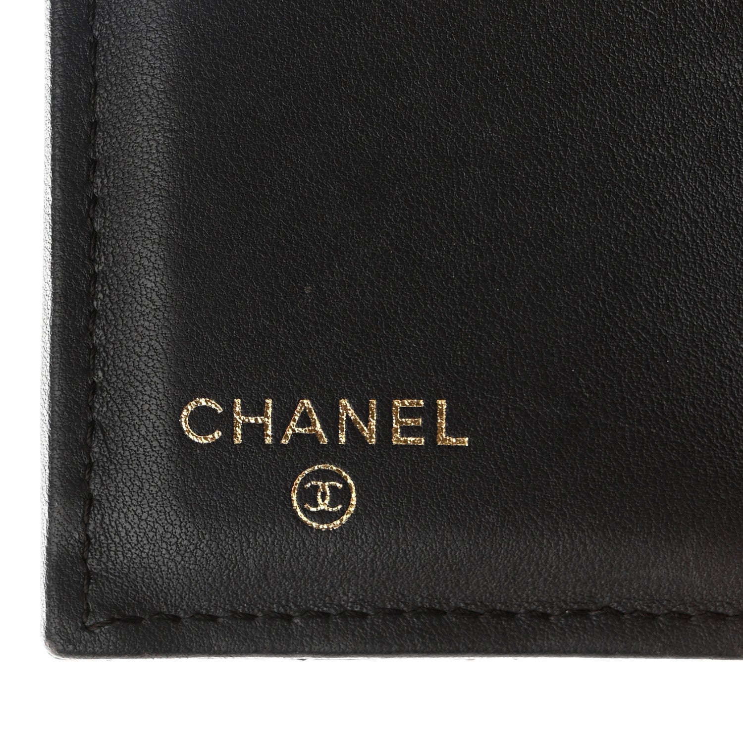 Chanel Lambskin Quilted Compact Boy Wallet Dark Grey 6 of 9