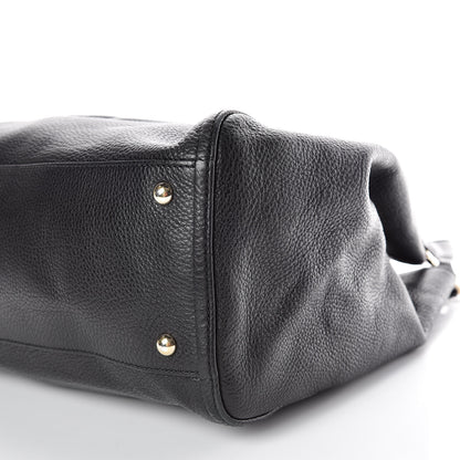 Gucci Pebbled Calfskin Medium Soho Shoulder Bag Black 6 of 15