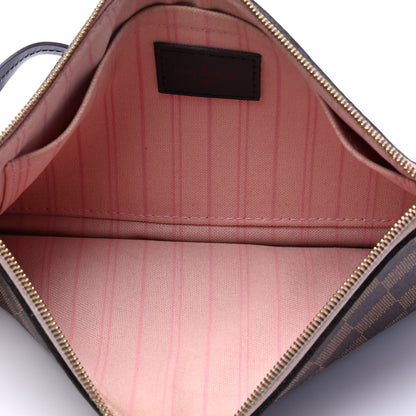 Louis Vuitton Damier Ebene Neverfull MM GM Pochette Rose Ballerine 3 of 6