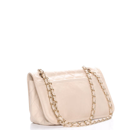 Chanel Calfskin Quilted Natural Beauty Flap Dark White 3 of 8