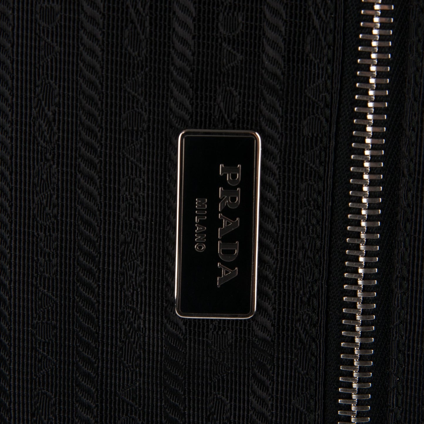 Tessuto Saffiano Trolley Luggage Nero Black