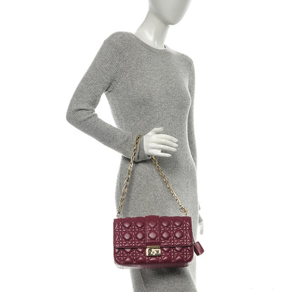 Christian Dior Lambskin Cannage Medium Miss Dior Flap Hortensia 2 of 7