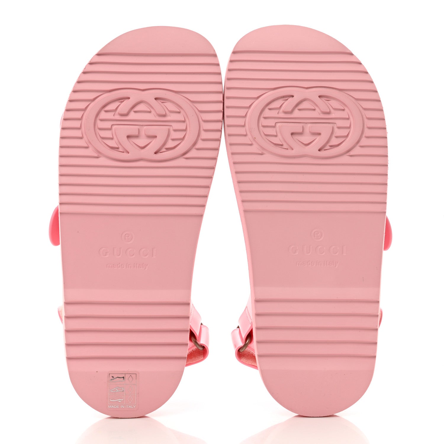 Gucci Rubber Mini Double G Womens Isla Dad Sandals 37 Wild Rose 5 of 8