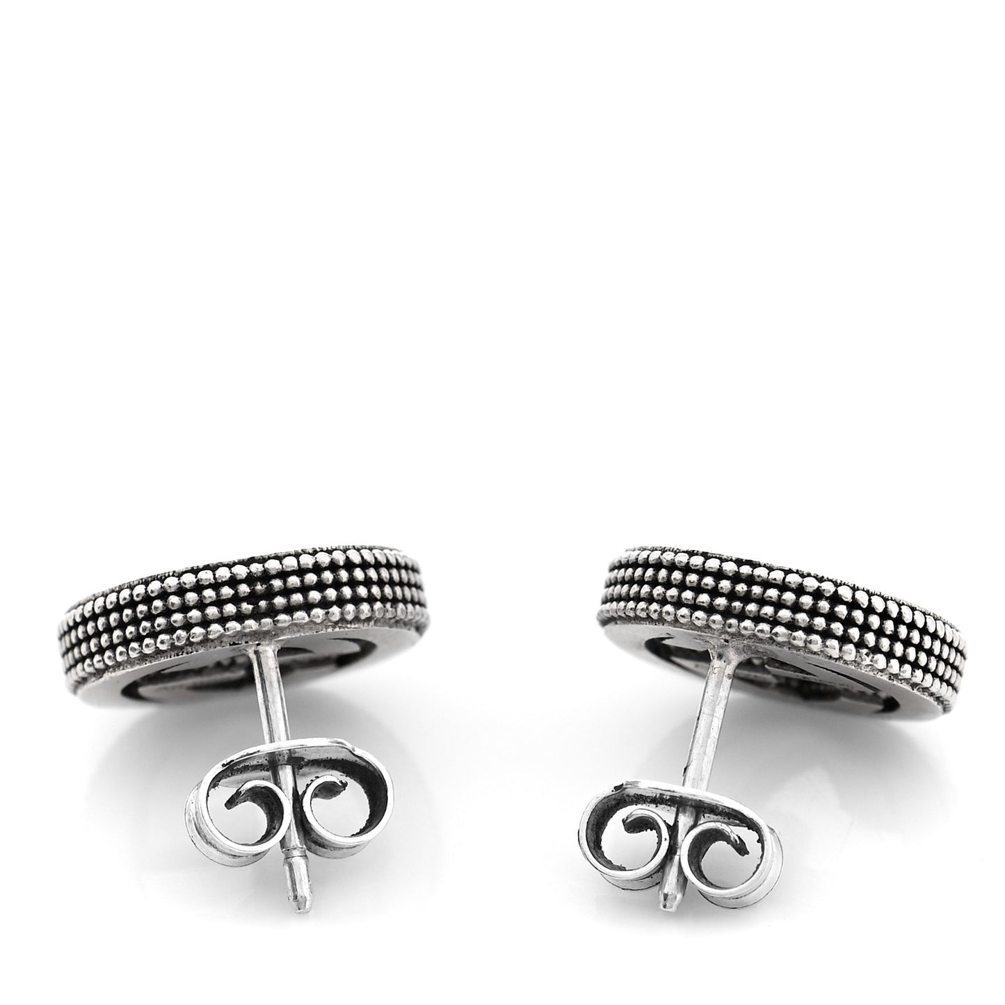 Sterling Silver Interlocking G Stud Earrings