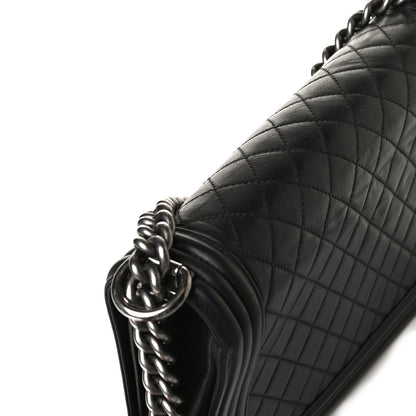 Chanel Calfskin Quilted New Medium Boy Flap Black 10 of 17