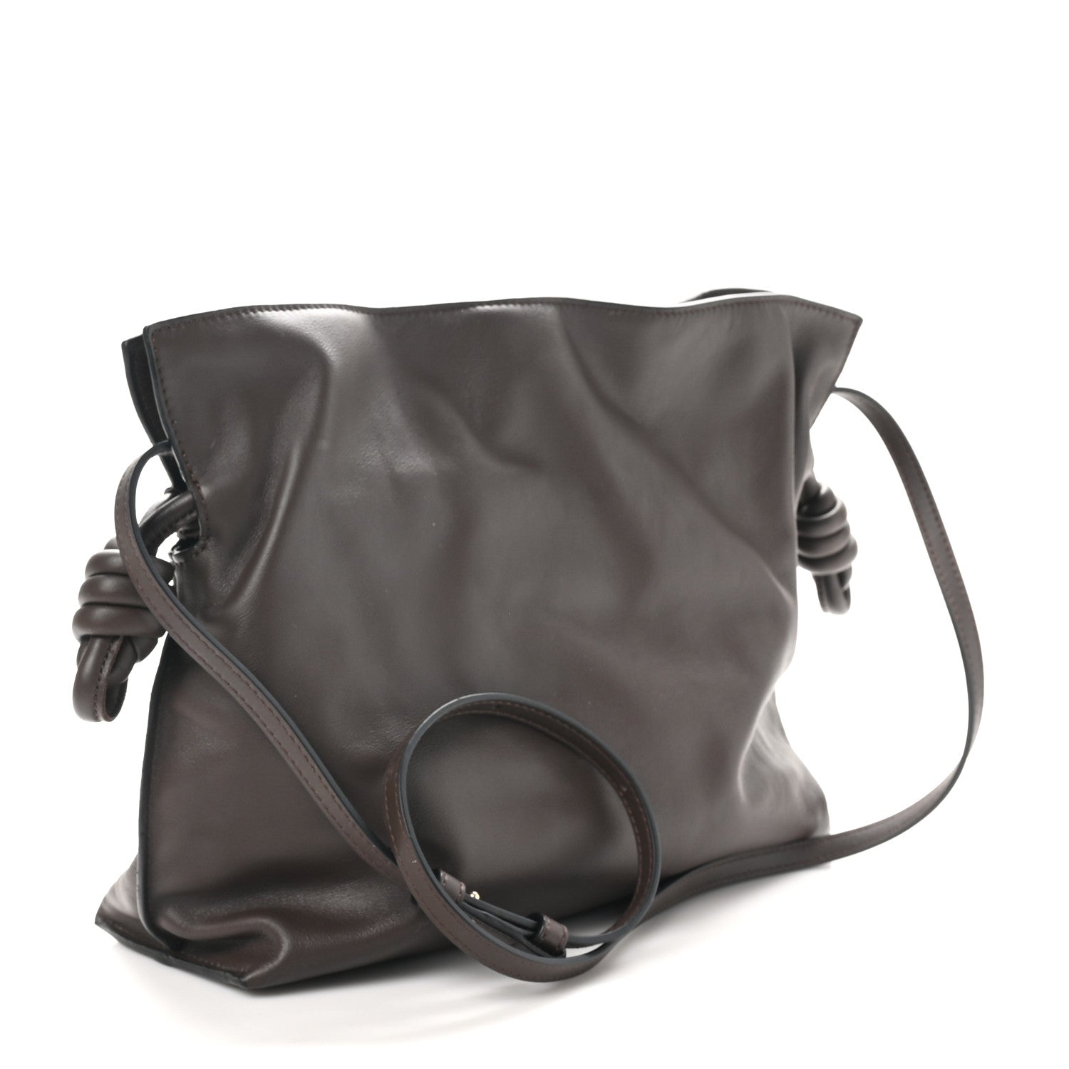 Loewe Nappa Medium Flamenco Knot Bag Chocolate 3 of 8