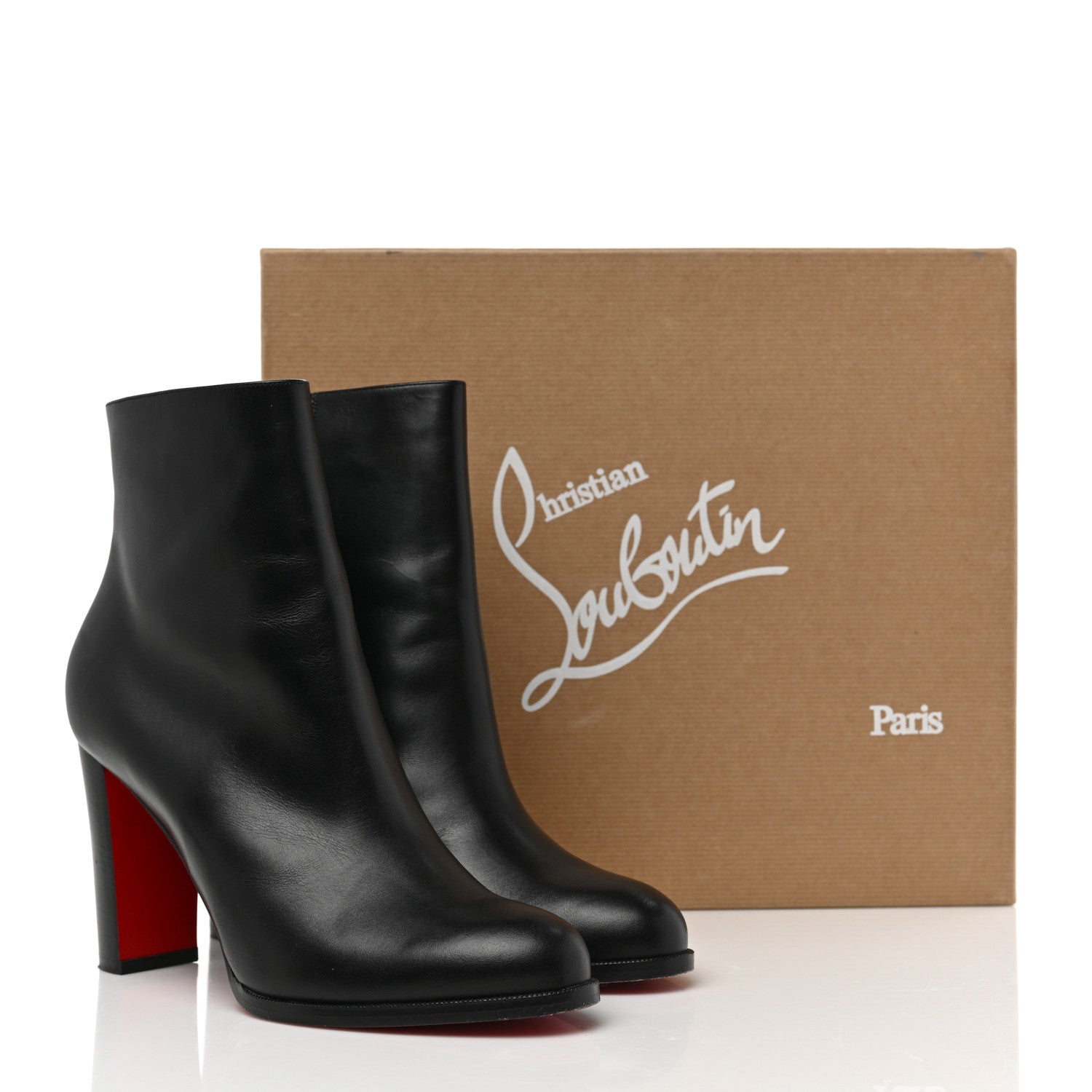 Christian Louboutin Calfskin Adox 85 Ankle Boots 40 Black 8 of 8