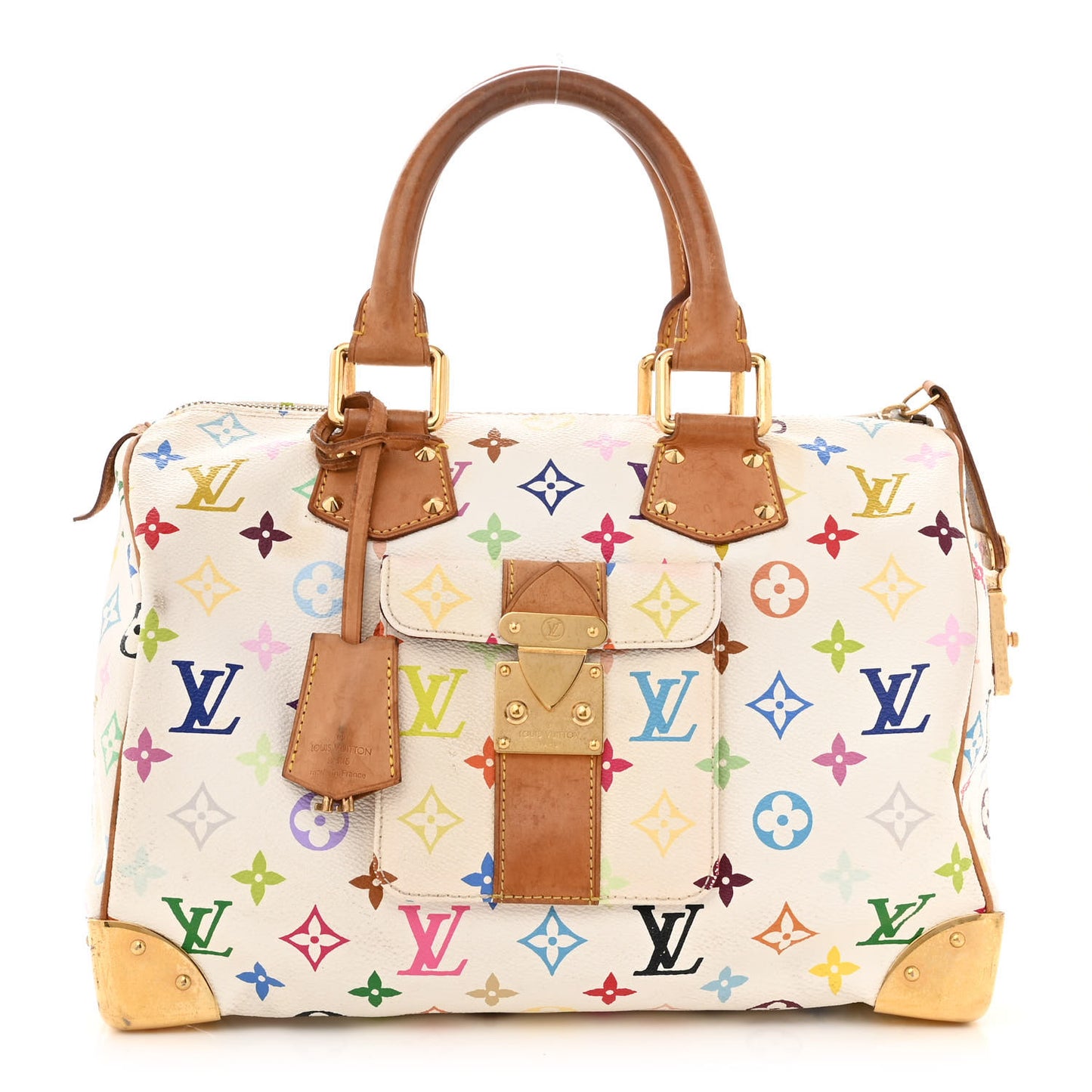 Monogram Multicolor Speedy 30 White