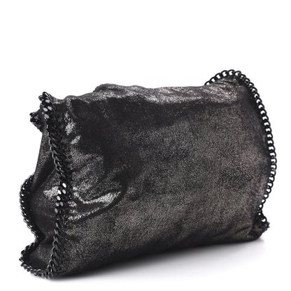 Stella McCartney Metallic Shaggy Deer Small Falabella Tote Black 3 of 9