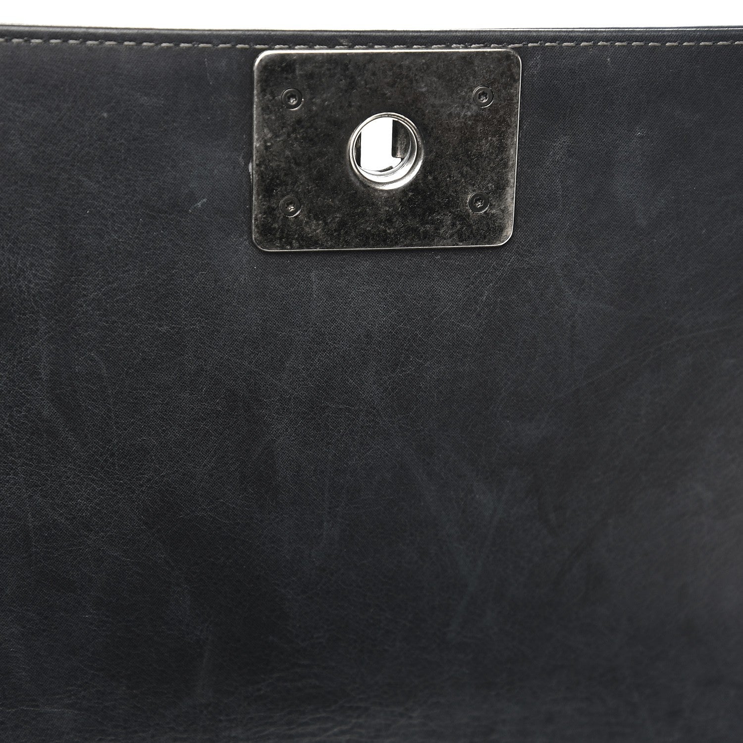 Chanel Suede Calfskin Quilted Medium Boy Flap Black 10 of 11