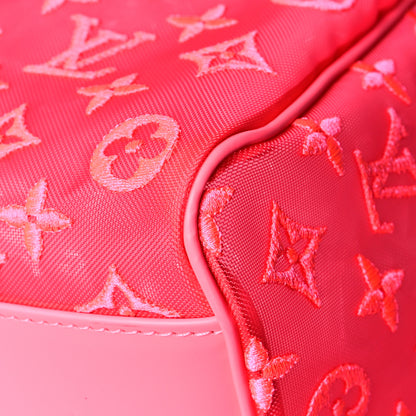 Louis Vuitton Monogram Fluo See Through Keepall Bandouliere 50 Rose 11 of 11