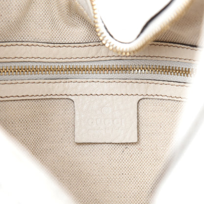 Gucci Calfskin Horsebit Web Hobo White 9 of 11