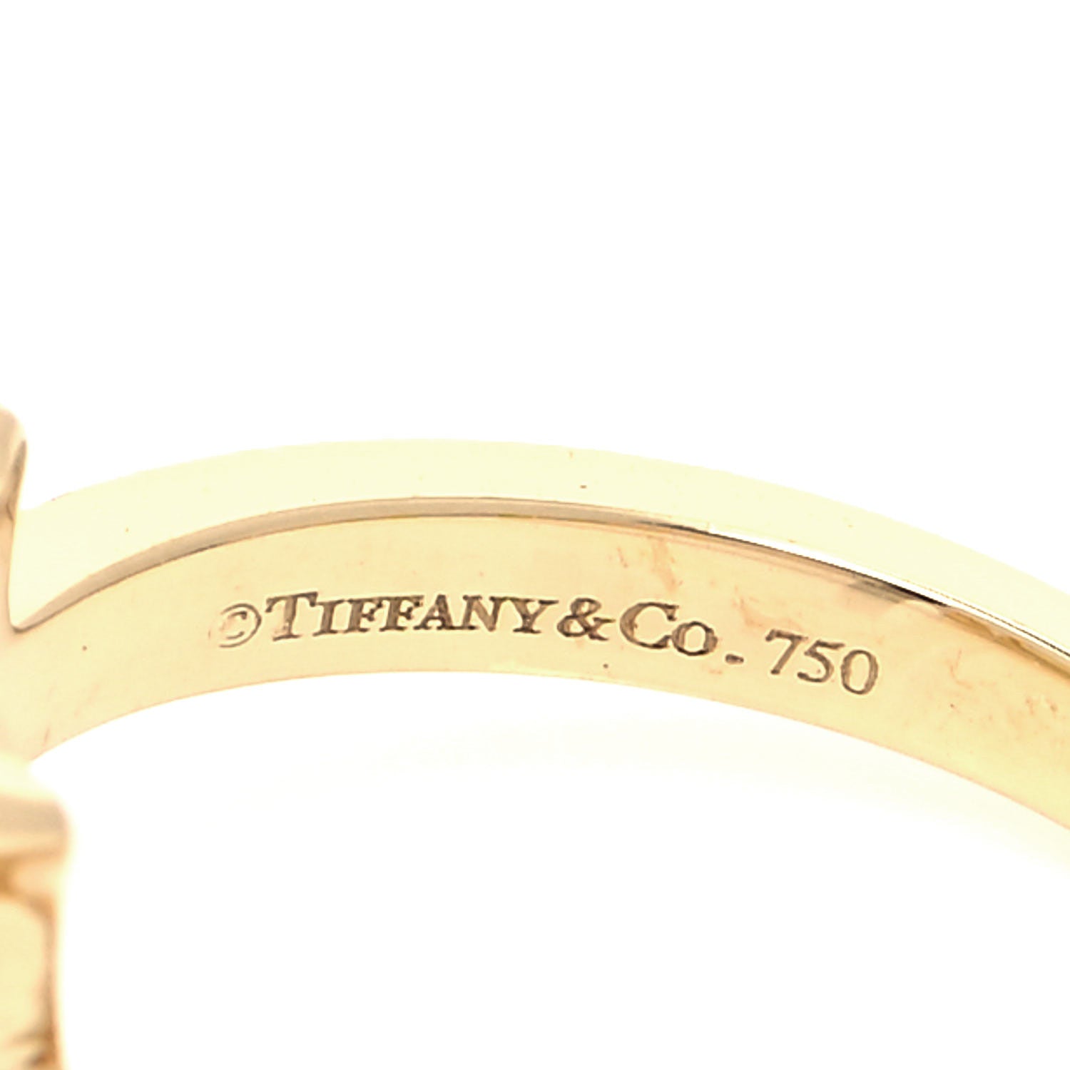 Tiffany 18K Yellow Gold Citrine Sparklers Cocktail Ring 54 7 4 of 5