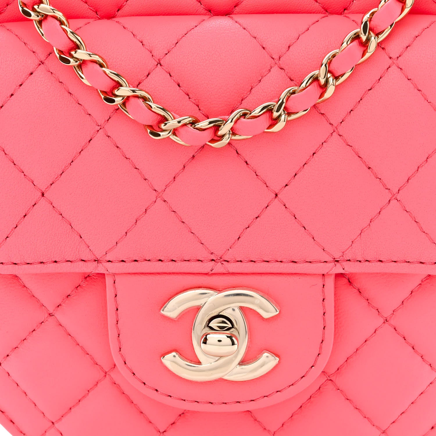 Chanel Lambskin Quilted CC In Love Heart Bag Pink 8 of 12