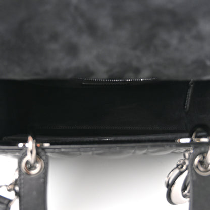Christian Dior Lambskin Cannage Medium Lady Dior Black 5 of 11