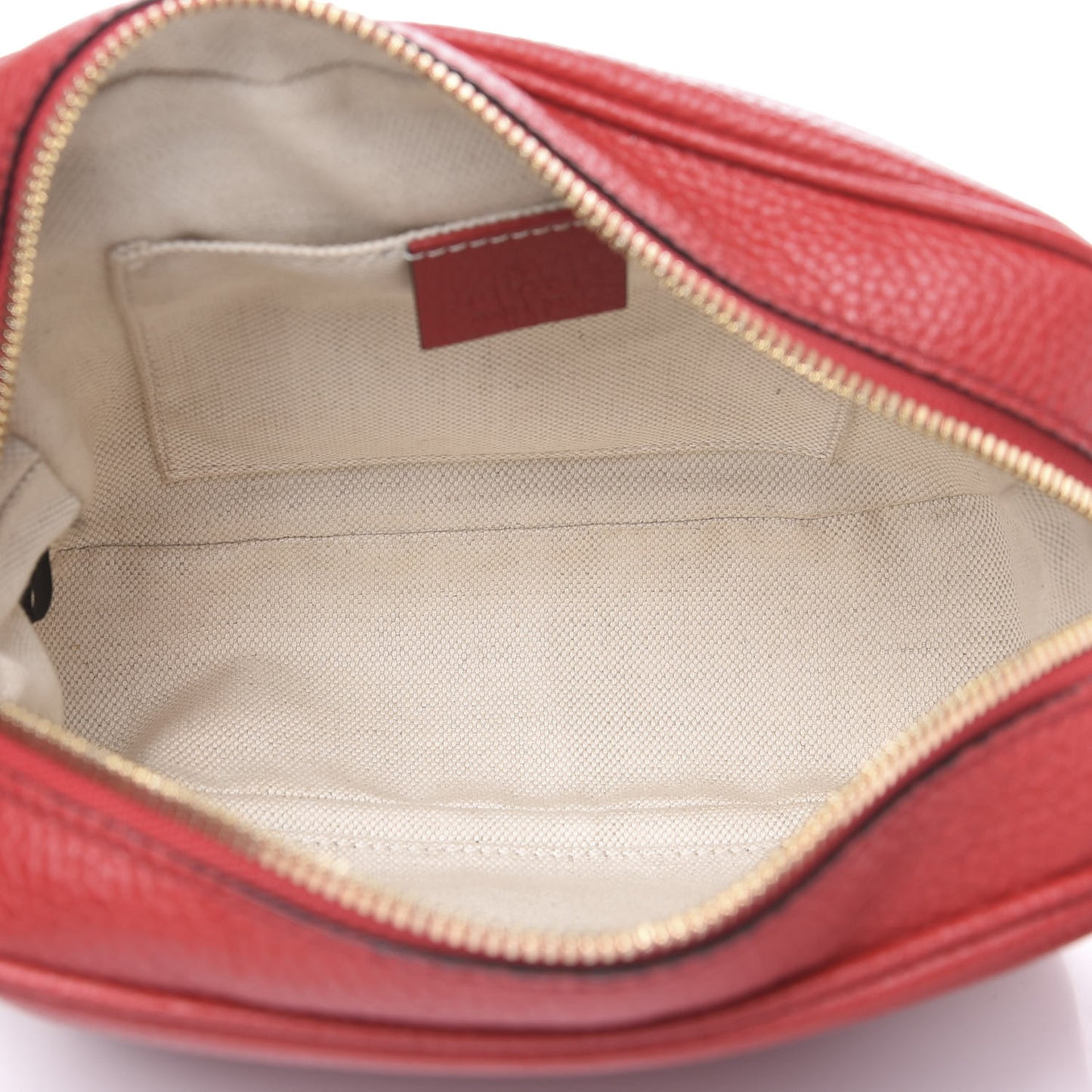 Pebbled Calfskin Small Soho Disco Bag Tabasco Red