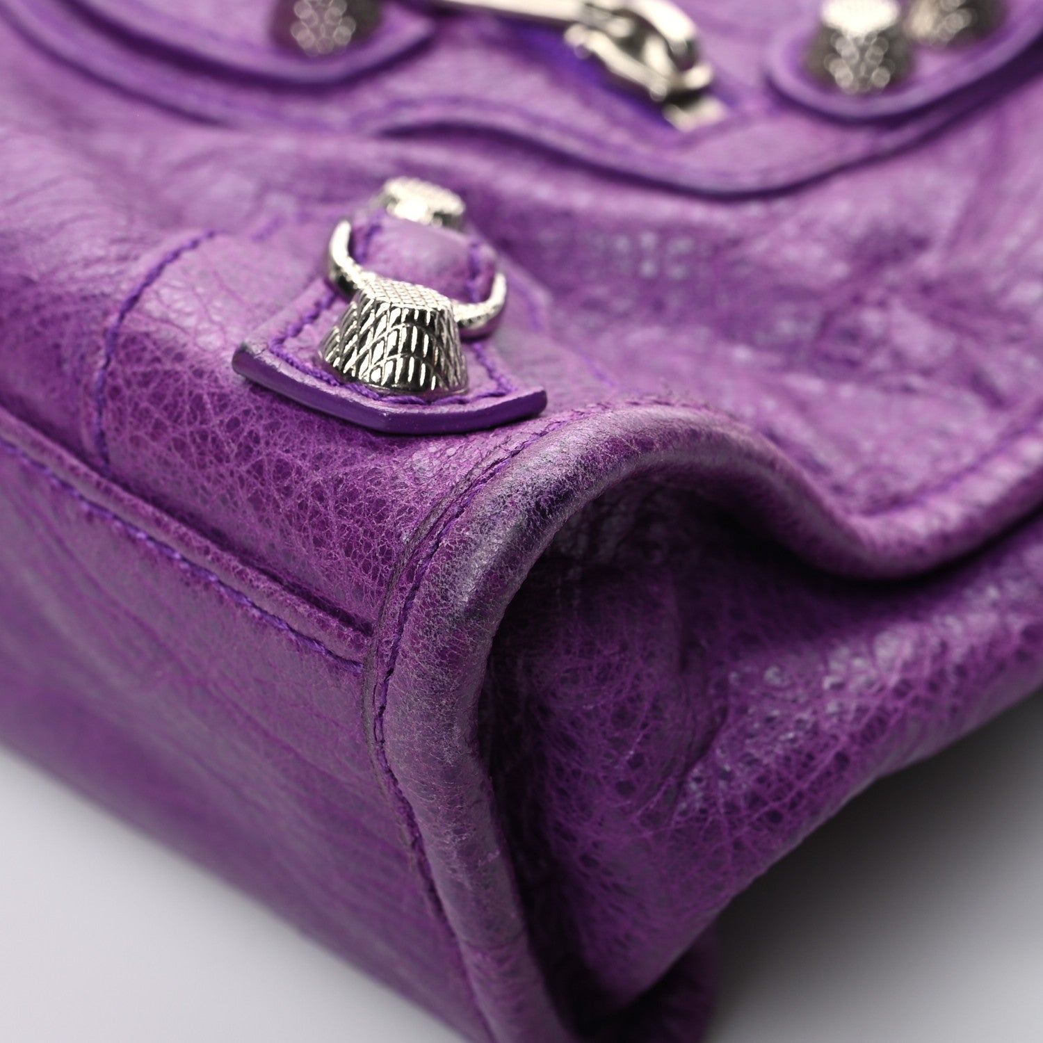 Balenciaga Agneau Giant 12 Silver Hardware Mini City Ultraviolet 11 of 16