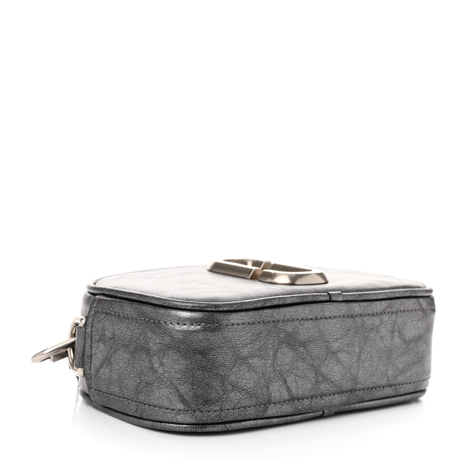 Marc Jacobs Calfskin Metallic Snapshot Camera Bag Grey 4 of 11