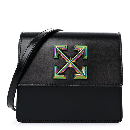 Off-White Calfskin Jitney 0.7 Belt Bag Crossbody Black 1 of 11
