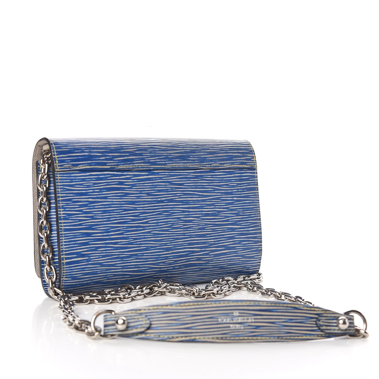 Epi Twist Chain Wallet Denim Light