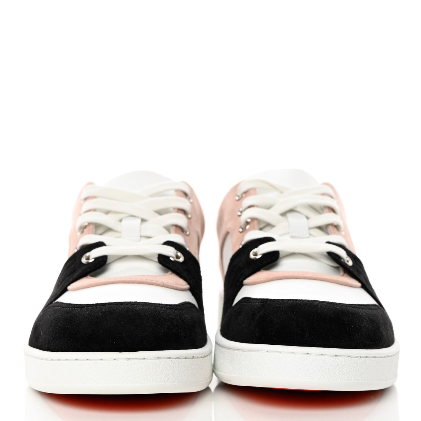 Suede Goatskin Calfskin Free Sneakers 38 Multicolor Rose Opaline