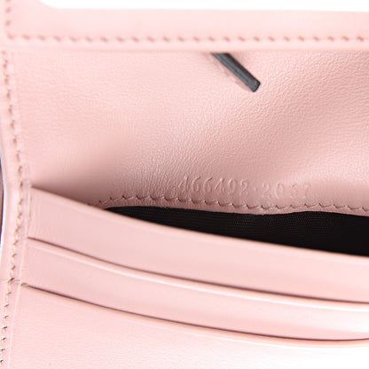 Gucci Calfskin Matelasse GG Marmont Card Case Wallet Perfect Pink 6 of 7