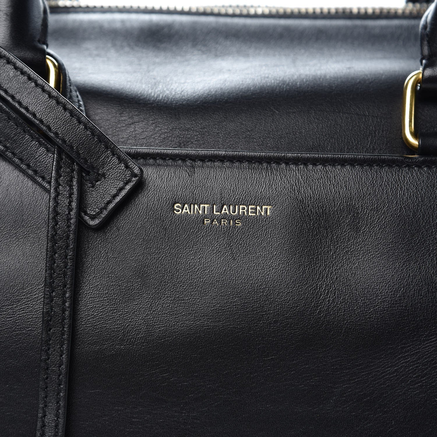 Saint Laurent Calfskin Classic Duffle 6 Black 34 of 36