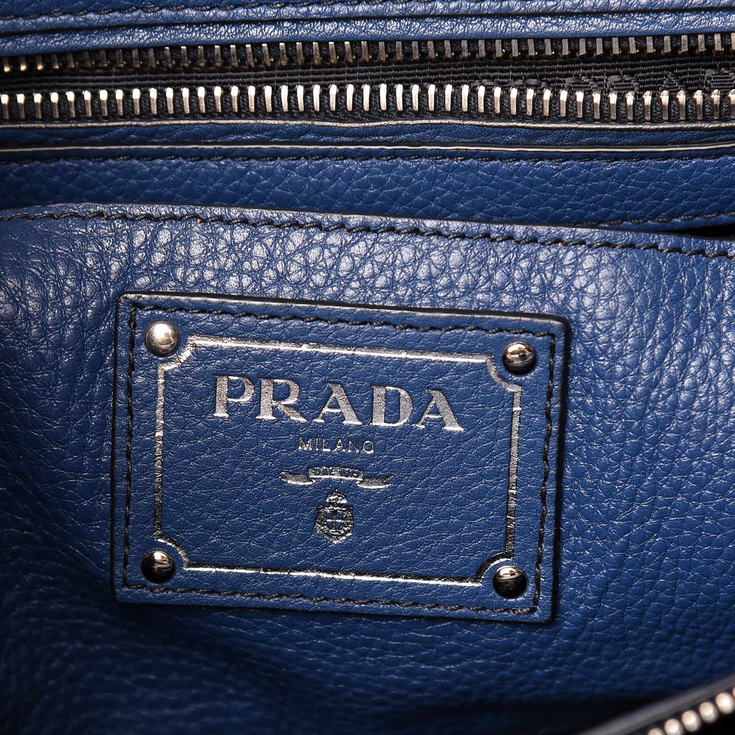 Vitello Phenix Shopping Tote Bluette