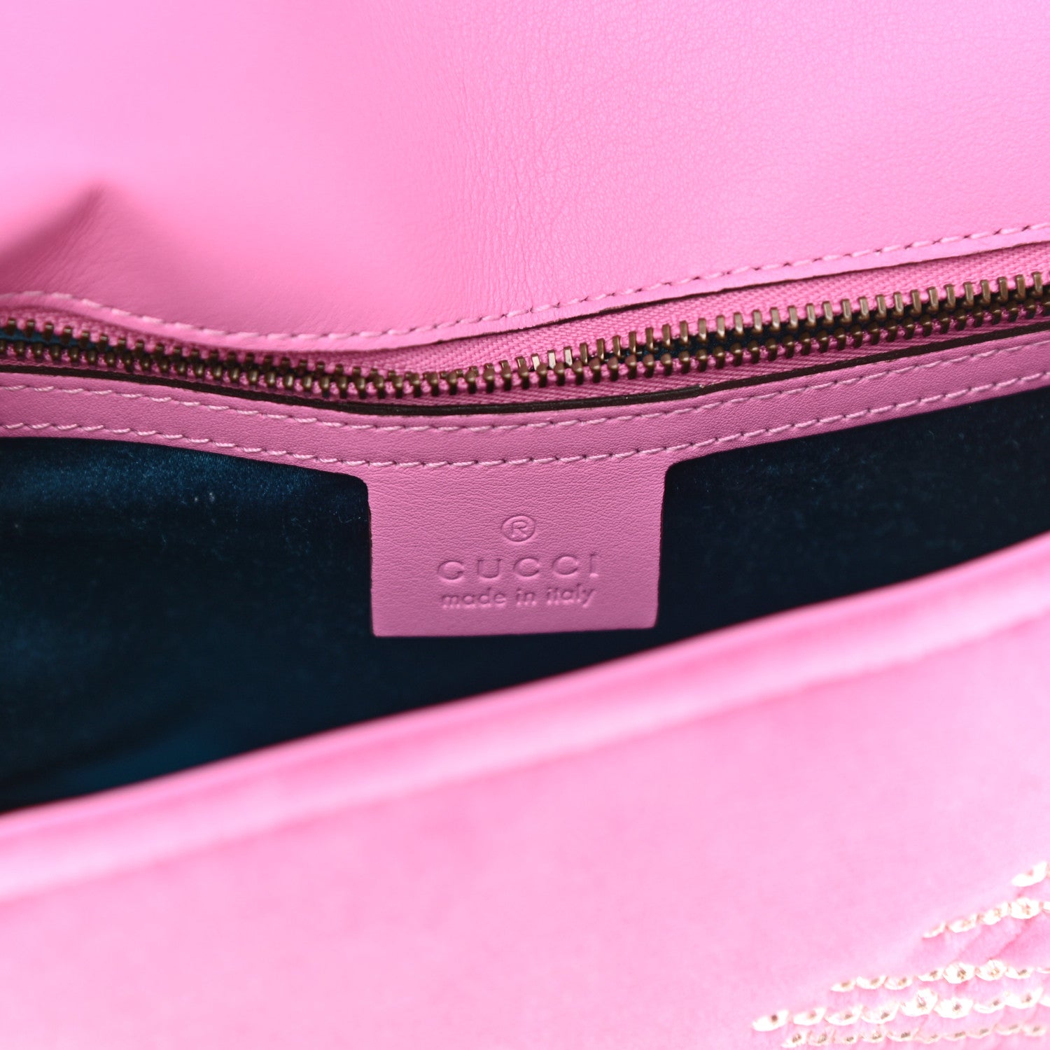 Gucci Velvet Matelasse Marquise Crystals Embroidered Small GG Marmont Shoulder Bag Malva 6 of 10