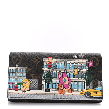 Louis Vuitton Monogram 2022 Christmas Animation Sarah Wallet Yellow 1 of 6