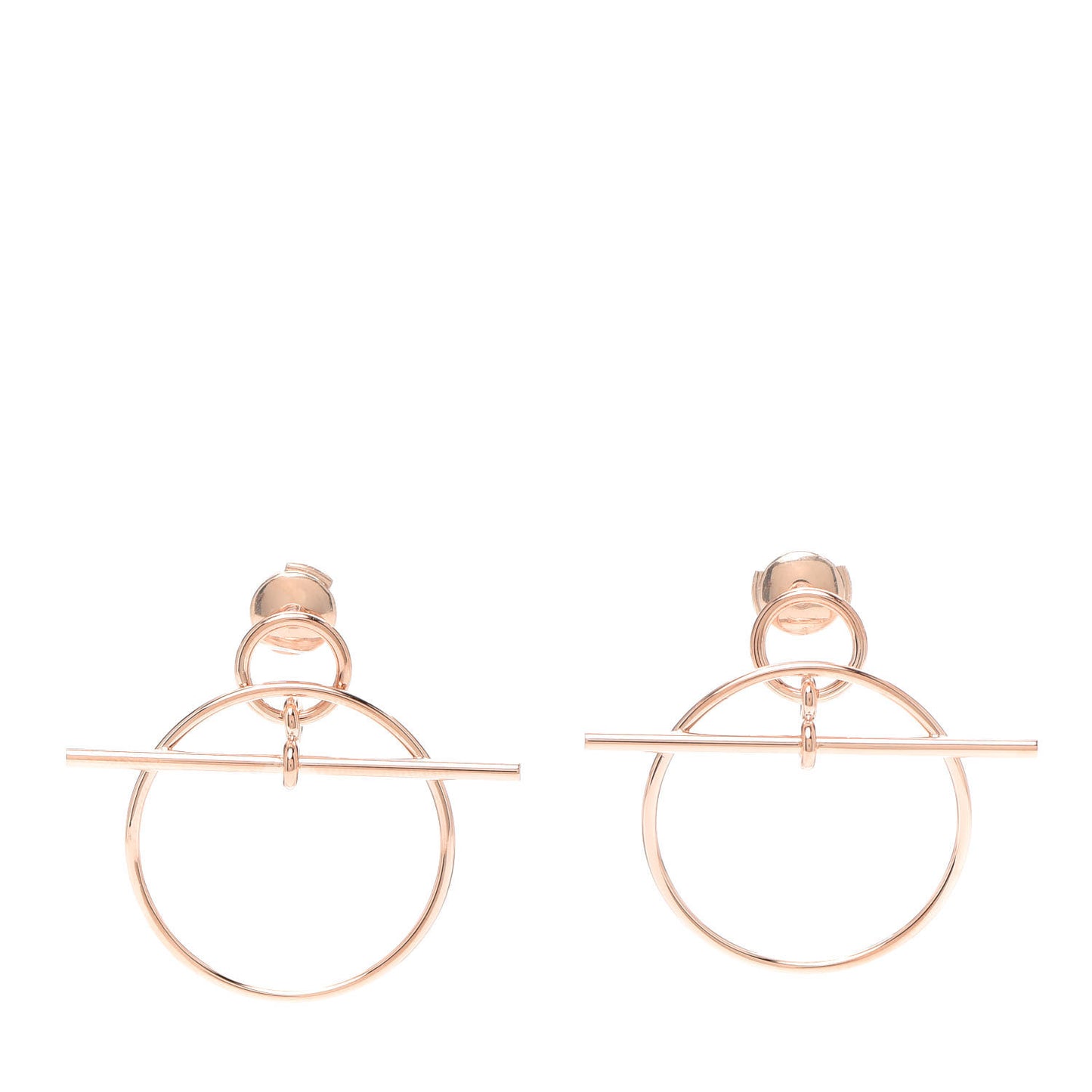 18K Rose Gold PM Loop Earrings