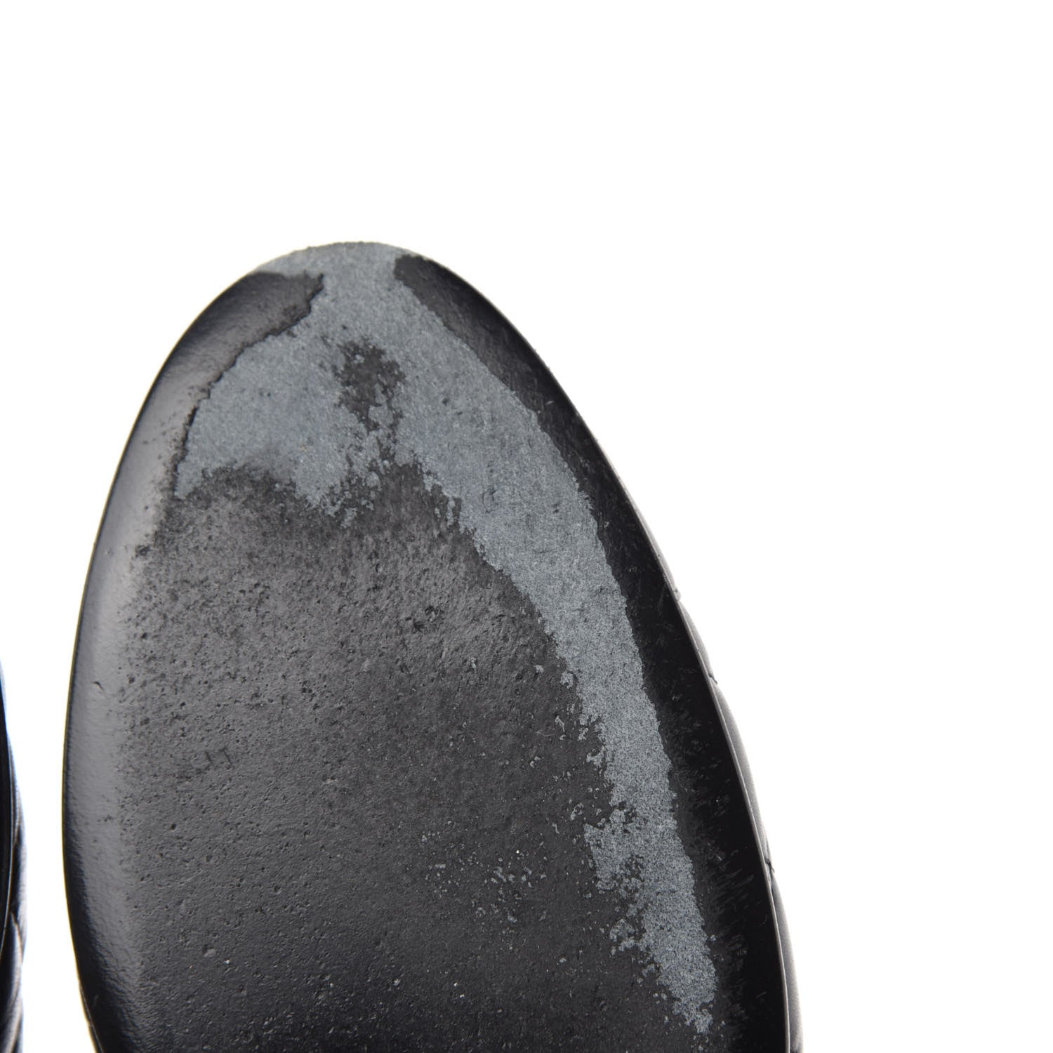 Chanel Aged Calfskin Quilted Cap Toe Ballerina Flats 37 Black 7 of 11