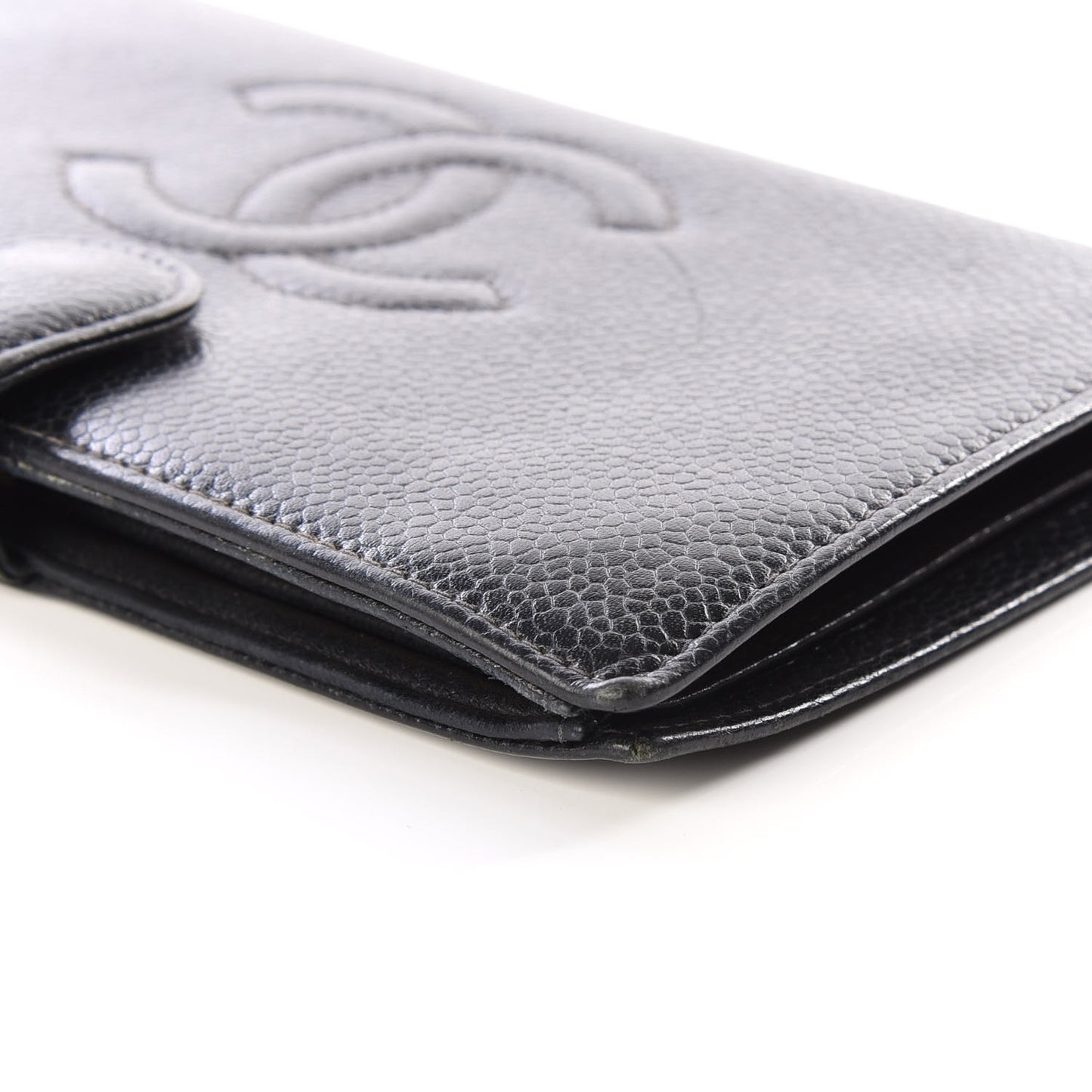 Caviar Timeless CC French Wallet Black