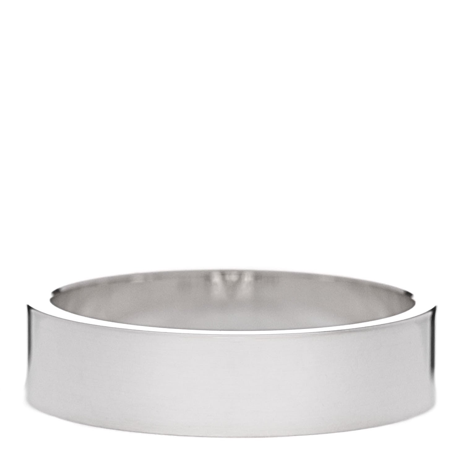 Hermes Sterling Silver PM Collier De Chien Ring 55 7.25 3 of 5
