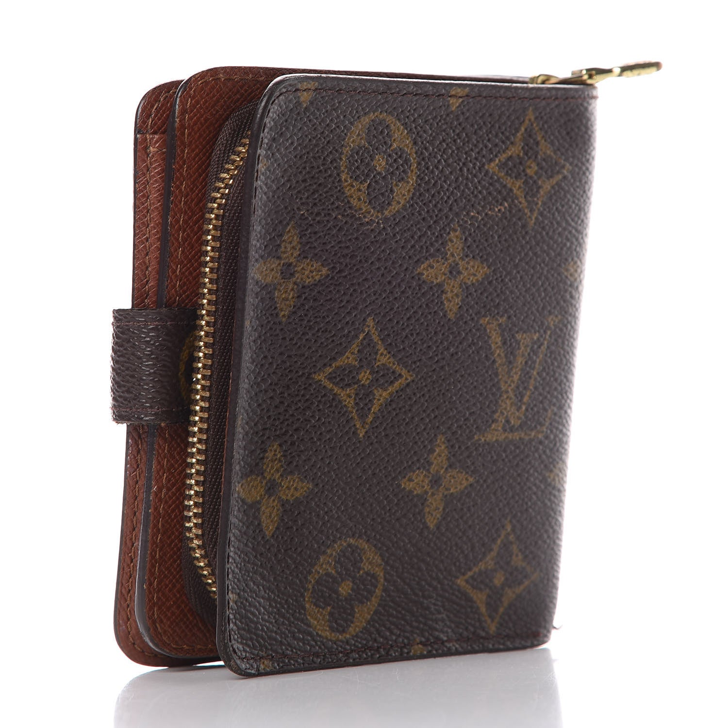 Louis Vuitton Monogram Compact Zippe Zipped Wallet 2 of 9